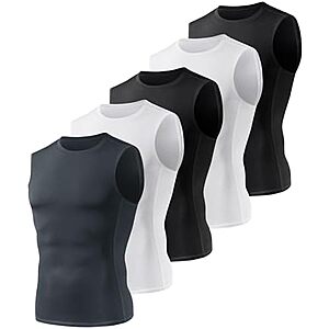 $16.99* | 5-Pk BOOJO Men's Compression Sleeveless Shirts at Amazon