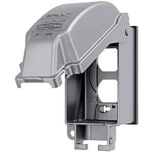 $9.36* | TayMac RaynGuard 1-Gang Weatherproof In-Use Outlet Cover, Vertical, Gray + $1.03 credit at Amazon