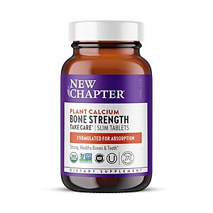 New Chapter Bone Strength Take Care Calcium Supplement (120-Count Slim Tablets) $24.44 w/ S&S + Free Shipping w/ Prime or on $35+