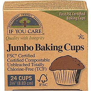 $14.66* | 24-Pack 24-Count If You Care Unbleached Cupcake Liner Baking Cups at Amazon