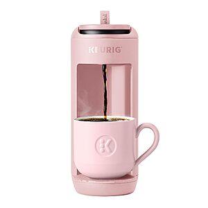 Keurig K-Mini Mate Single Serve K-Cup Pod Coffee Maker, Brews Up to 12 oz Cup, Compact Portable Coffee Machine for Small Spaces, Great for Dorms & Offices, Pink Sands