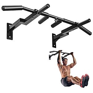 Yes4All Multi-Grip Wall Mount Pull-Up Bar 16"/24" Reversible Design $53.43 + Free S&H at Amazon