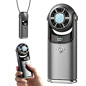 [AC] $9.49* | MIALEXO 3-In-1 Mini Handheld Fan w/ Cooling Plate (Dark Grey or Silver Grey) at Amazon