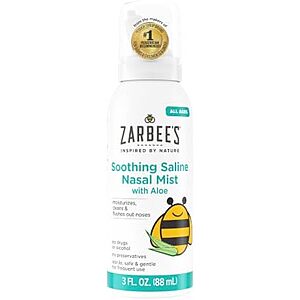 [SnS, AC] $2.69* | 3oz. Zarbee's Baby Nasal Moisturizing Saline Spray w/ Aloe at Amazon