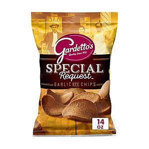 $2.72 15% S&S/15% Clip Q YMMV AMZ Gardetto's Special Request Garlic Rye Chips, 14 oz