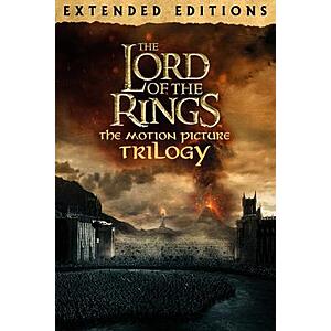 The Lord of the Rings Trilogy: Extended Editions (4K UHD Digital Films; MA) $14.99 via AppleTV