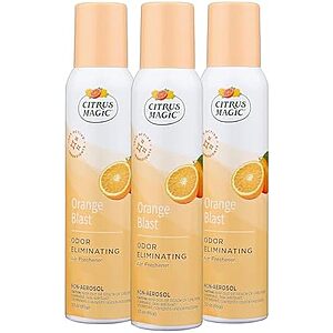 [SnS] $6.95** | 3-Pack 3-Oz Citrus Magic Natural Air Freshener Spray (Orange Blast) at Amazon