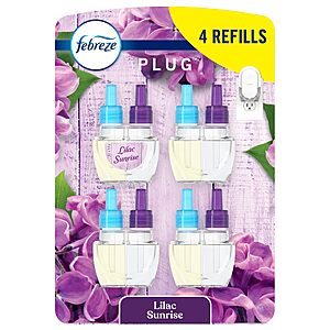 4-Pack 0.87-Oz Febreze Plug In Air Freshener Oil Refill (Lilac Sunrise) 3 for $36.21 ($12.07 per 4 Pack) w/ S&S $36.21 + Free Shipping