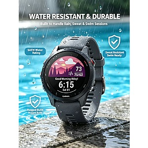 Garmin Forerunner Gray 255 GPS Running Smartwatch 46mm Multisport Heart Rate Monitor $165 + Free S/H $165.4