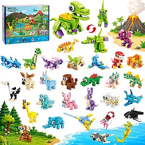 Amazon – Xrkuu 30-Pack Animal Building Block Party Favors $13.77 w/ Code