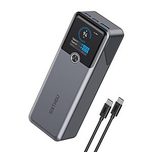 200W SIXTHGU 3-Port 20,000mAh PowerTower P1 Power Bank w/ 140W USB-C PD $37 + Free Shipping