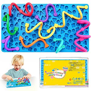 Sensory Activity Board Airplane Travel Essentials Fidget Toys for Toddlers Kids $4.79