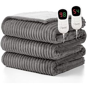 $43.99* | 84" x 90" Homemate Dual Control Queen Size Electric Heated Blanket at Amazon
