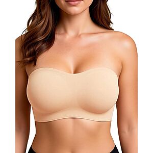 As Fairy Women's Wireless Seamless Strapless Bandeau Bra (3 Colors) $7.49 + Free Shipping w/ Prime or on $35+