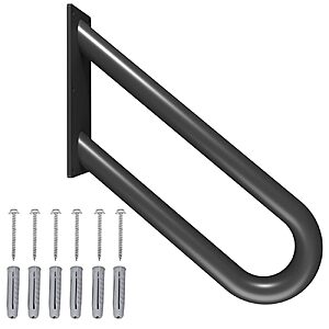 16" Wall Mount U-Shape Stair Handrail for 1-2 Steps (Black) $12.99 + Free Shipping w/ Prime or on $35+