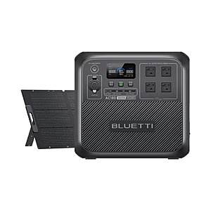BLUETTI AC180 Portable Power Station w/200W Solar Panel Kit, 1152Wh LiFePO4 Battery, 1800W Output, 5yr Warranty; free s&h $544.78