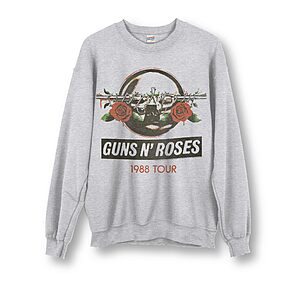 Junk Food Clothing Unisex Guns N' Roses 1988 Tour Crewneck Sweatshirt (X-Small) $10.85 + Free Shipping w/ Prime or on $35+
