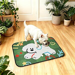 Rarenut 24’’x16’’ Dog Food Mat for Food and Water (Various Styles) $3.49 + Free Shipping w/ Prime or on $35