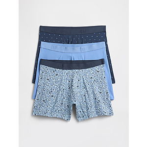 3-Pack Gap Factory Men's 5" Boxer Briefs (2 Styles) $12.74