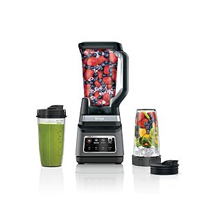 Ninja BN751 Professional Plus Blender DUO, 1400 Peak Watts, 72 oz Power Blender & 2 24 oz To-Go Cups $129.98