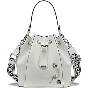 Karl Lagerfeld Paris Adele Bucket Bag (White or Black ) $79.19 + Free Shipping