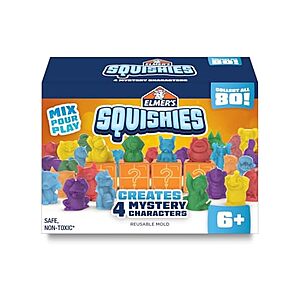 $8.83 | 24-Piece Elmer's Squishies Kids' DIY Activity Kit (Creates 4 Mystery Characters) at Woot!