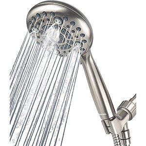 [Prime] DAKINGS 6-Mode High Pressure Handheld Showerhead Set w/ 60" Stainless Steel Hose $14.39 + Free Shipping