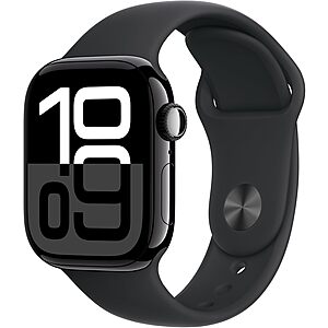 42mm Apple Watch Series 10 w/ Jet Black Aluminum Case & Sport Band (GPS + LTE) $206.96 + Free Shipping