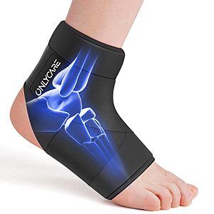 ONLYCARE Reusable Gel Ankle Ice Pack Wrap for Hot & Cold Therapy $9.99 + Free Shipping w/ Prime or on $35+