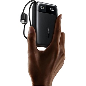 Baseus 20,000mAh 45W PD CCC Certified Power Bank w/ USB-C Cable $21 & More + Free Shipping