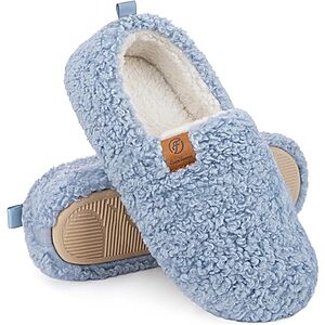 EverFoams Women’s Soft Curly Slippers Memory Foam Lightweight House Shoes $18.67