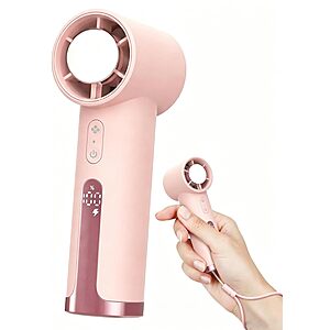 NesveCit 4000mAh Rechargeable Handheld Portable Fan (2 Colors) $5.99 + Free Shipping w/ Prime or on $35+