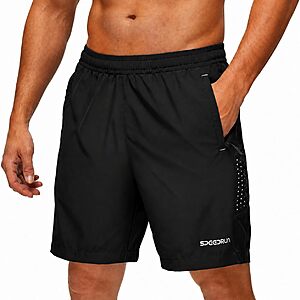 ZITY Men's 7" Quick Dry Athletic Shorts w/ 3 Zipper Pockets (Various) $8.49 + Free Shipping w/ Prime or on $35+