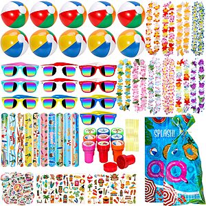 Pool Party Favors and Beach Toys for Kids, Summer Pool Toys for Kids, Luau Party Supplies with Beach Balls $13.49