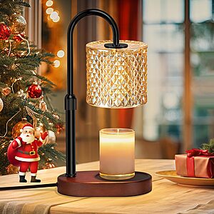 seenlast Electric Candle Lamp Warmer with Timer Dimmer Adjustable Height,Gifts for Women and Men,Vintage Home Decor $12.99