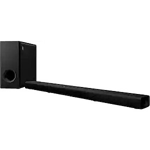 Yamaha - TRUE X BAR 50A Soundbar with Dolby Atmos, Wireless Subwoofer and Alexa Built-in - Black $269.99