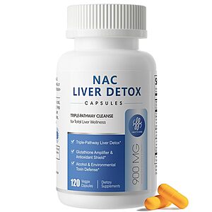 120-Count iMATCHME NAC 900mg Liver Cleanse & Detox Support Capsules $10.79 w/ S&S + Free Shipping w/ Prime or on $35+