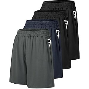 4-Pack Barjneel Men's Athletic Gym Shorts w/ Drawstring & Side Pockets (various) from $14.98 + Free Shipping w/ Prime or on $35+