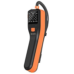 BEVA 150PSI Portable Air Compressor w/ Digital Pressure Gauge & LED Light $14.99
