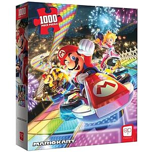 1000-Pc Mario Kart Rainbow Road Jigsaw Puzzle $12.60 + Free Pickup