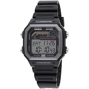 $22.44* | 42mm Casio Men's WS1600H Series Watch w/ Stopwatch, 100M WR & 10-Yr Battery at Amazon