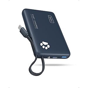 [AC] $13.76* | INIU Pawsible 45W 10K mAh Power Bank w/ 1x USB-C + 1x USB-A Ports & Flashlight at Amazon