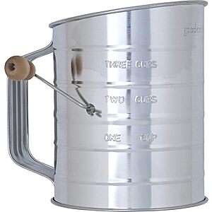 GoodCook Everyday Hand Crank Sifter w/ Wood Knob (3-Cup Capacity)  $3.98