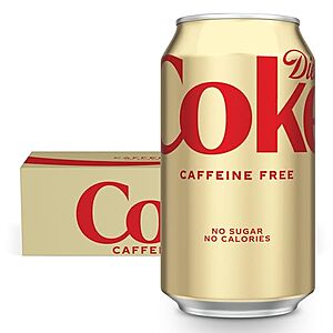 $4.68* | 12-Pk 12-Oz Diet Coke Caffeine Free Soda at Amazon