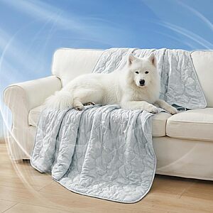 40''X60'' NWK Cooling Q-Max>0.345 Blanket for Pets $11.39 + Free Shipping w/ Prime or on $35+