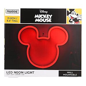 8.6" Paladone Disney Mickey Mouse Ears LED Neon Wall Light $17.99 + Free Shipping w/ Prime or on $35+