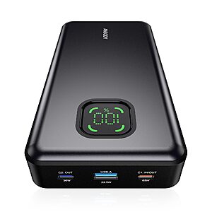 65W Laptop Power Bank, 25000mAh 101W Total Fast Charging Portable Charger $29.99