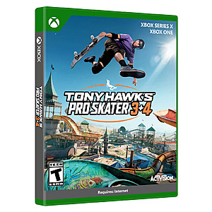 Tony Hawk's Pro Skater 3 + 4 (Xbox One / Series X) - $13.80 + Free S/H @ eBay
