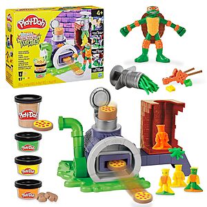 Play-Doh TMNT Teenage Mutant Ninja Turtles Slice & Blast Pizza Playset w/ Bendy 4" Michelangelo Action Figure $12.73 + Free Shipping w/ Prime or on $35+