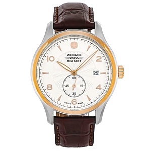 Wenger Classic Executive White Dial Swiss Quartz Men's Watch $89 + $9.82 Shipping